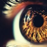 close up of eye