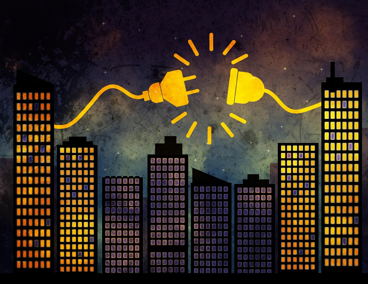 Blackout in a city